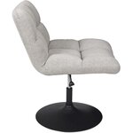 Fauteuil pivotant en tissu anton