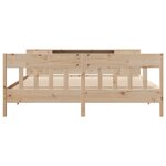 vidaXL Lit bibliothèque sans matelas 180x200 cm bois massif de pin