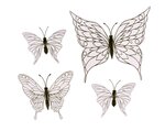 Papillons aimantés prédessinés à colorier 6 à 10 cm x4 - MegaCrea DIY