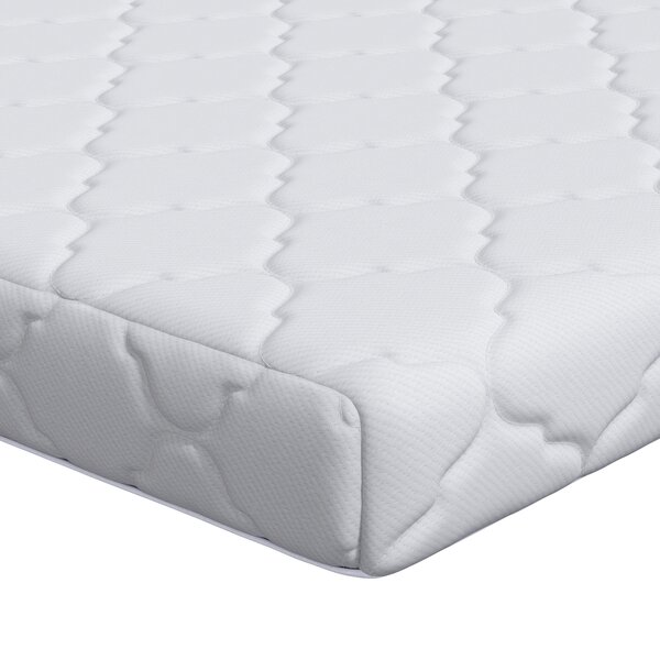 vidaXL Matelas Blanc 200 x 80 cm Tissu 100  polyester