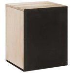 vidaXL Cabinet de salle de bain Montage mural Blanc 38 x 33.5 x 160 cm