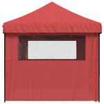 vidaXL Tente de fête Bordeaux 292 x 580 x 315 cm Tissu Oxford