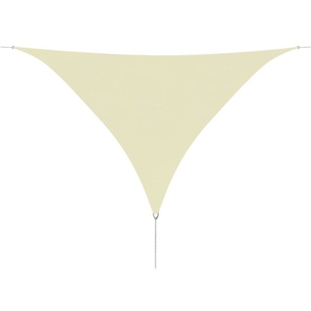 vidaXL Voile de parasol tissu oxford triangulaire 3 6x3 6x3 6 m crème
