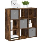 vidaXL Buffet Chêne fumé 73 5 x 24 x 69 5 cm