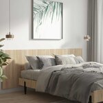vidaXL Tête de lit murale Chêne sonoma 240x1 5x80 cm Bois d'ingénierie