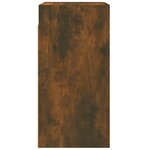 vidaXL Meuble TV Chêne fumé 30 5x30x60 cm Bois d'ingénierie