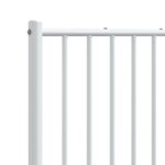 vidaXL Tête de lit métal blanc 180 cm