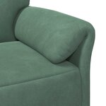 vidaXL Sofa 2 places Vert Mer 138 x 83 x 95 cm Velours