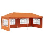 vidaXL Tente de fête pop-up 575 x 289 x 245 cm Orange