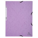 Chemise à élastiques carte lustrée 400g/m2 Aquarel - A4 Couleurs aléatoire EXACOMPTA