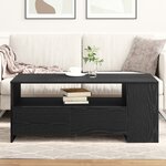 Table basse en chêne noir 102x55x43 5 cm en bois reconstitué