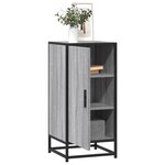 vidaXL Buffet sonoma gris 35 5x35x76 cm bois d'ingénierie et métal