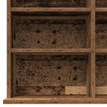 vidaXL Meuble CD - Bois Vieux - 101x23x177.5 cm - Bois reconstitué