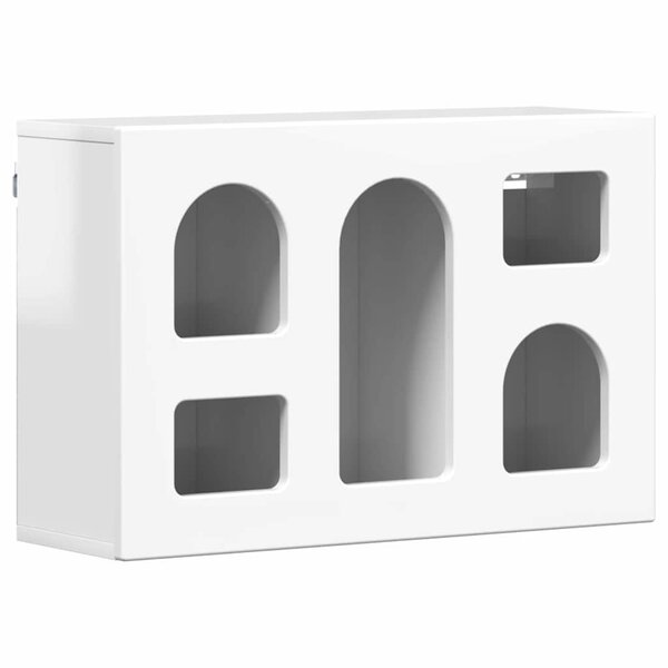 vidaXL Armoire suspendue avec étagère Blanc brillant 60 x 20 x 40 cm