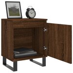 vidaXL Tables de chevet 2Pièces chêne marron 40x30x50cm bois d'ingénierie