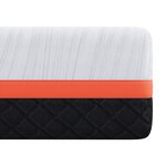 vidaXL Matelas Blanc et Gris 180 x 200 cm Mousse à Mémoire