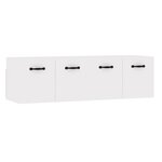 vidaXL Armoires murales 2 Pièces Blanc brillant 80x36 5x35 cm