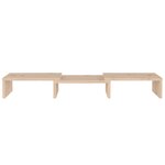 vidaXL Support pour moniteur 60x24x10 5 cm Bois de pin solide