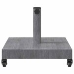 vidaXL Socles de parasol d'extérieur Bois foncé 45 x 45 x 32 cm