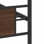 vidaXL Cadre de lit sans matelas chêne marron 90x190cm bois ingénierie