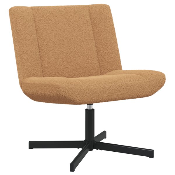 vidaXL Chaise d'appoint Beige Tissu  Métal Standard Ergonomique