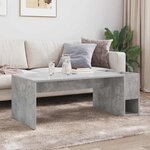 vidaXL Table basse Gris béton 101 5 x 50 x 37 cm Bois d'ingénierie
