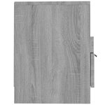 vidaXL Meuble TV Sonoma gris 150x33 5x45 cm Bois d'ingénierie