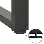 vidaXL Pieds de table de bar en forme de T  2 pièces  anthracite  50 x 35 x (110-111) cm  acier