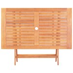 vidaXL Mobilier à dîner d'extérieur 5Pièces Noir Bois d'eucalyptus solide