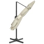 vidaXL Parasol de jardin en porte-à-faux avec mât en aluminium