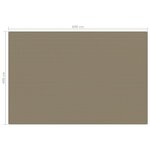 vidaXL Tapis de tente 400x600 cm Taupe