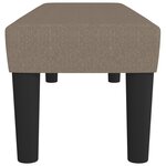 vidaXL Banc Taupe 100x30x30 cm Tissu