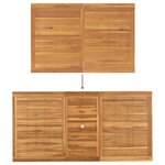 vidaXL Ensemble de salle à manger pour jardin Autre 7 Pièces Marron