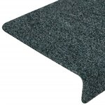 vidaXL Tapis d'escalier 15 Pièces Tissu aiguilleté 65x21x4 cm Marron