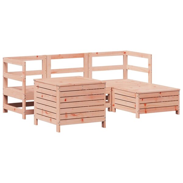 vidaXL Salon de jardin 5 Pièces bois massif sapin de douglas