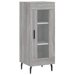vidaXL Buffet haut Sonoma gris 34 5x34x180 cm Bois d'ingénierie