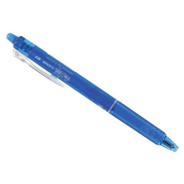 Stylo roller rétractable Frixion Ball Clicker Pointe Moyenne 0 7 Turquoise PILOT