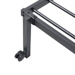 vidaXL Cadre de lit sans matelas pliable noir 100x200 cm acier