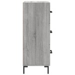 vidaXL Buffet Sonoma gris 34 5x34x90 cm Bois d'ingénierie