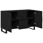 vidaXL Buffet Chêne noir 100 x 36 x 60 cm Bois d'ingénierie