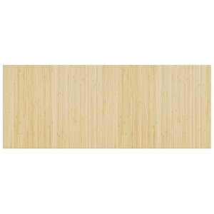 vidaXL Tapis rectangulaire naturel clair 80x200 cm bambou