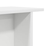 vidaXL Table basse Blanc 40 x 30 x 49 cm Bois d'ingénierie