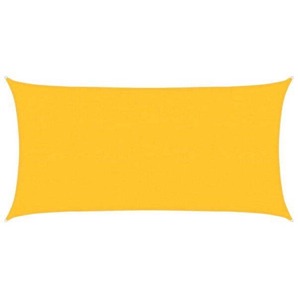 vidaXL Voile d'ombrage 160 g/m² Jaune 2x4 m PEHD