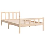 vidaXL Cadre de lit sans matelas bois massif 100x200 cm