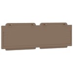 vidaXL Coussin de tête de lit cappuccino 160 cm similicuir