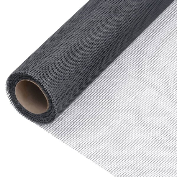 vidaXL Écran en treillis Fibre de verre 60x1000 cm Gris