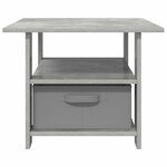 vidaXL Table basse Gris béton 77 x 55 x 42 cm Bois d'ingénierie