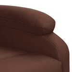 Vidaxl fauteuil de massage marron similicuir