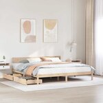 vidaXL Cadre de lit sans matelas 200x200 cm bois massif de pin