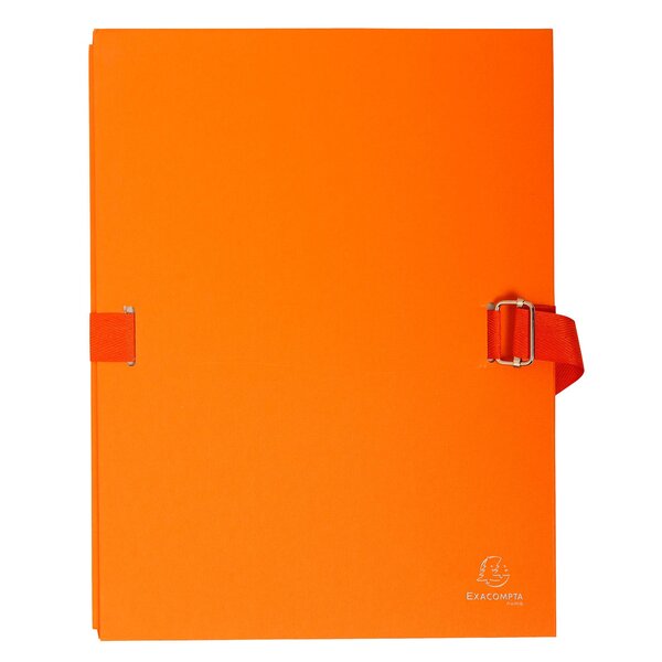 Chemise Dos Extensible Avec Rabat Papier - 24x32cm - Orange - X 10 - Exacompta